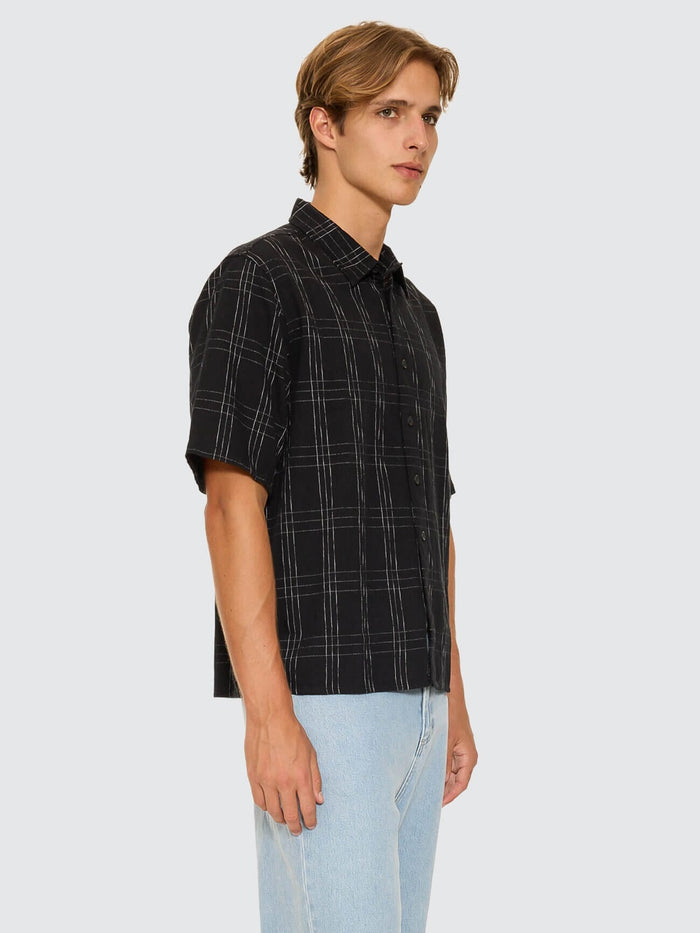 Built To Win Short Cropped Sleeve Shirt - Black