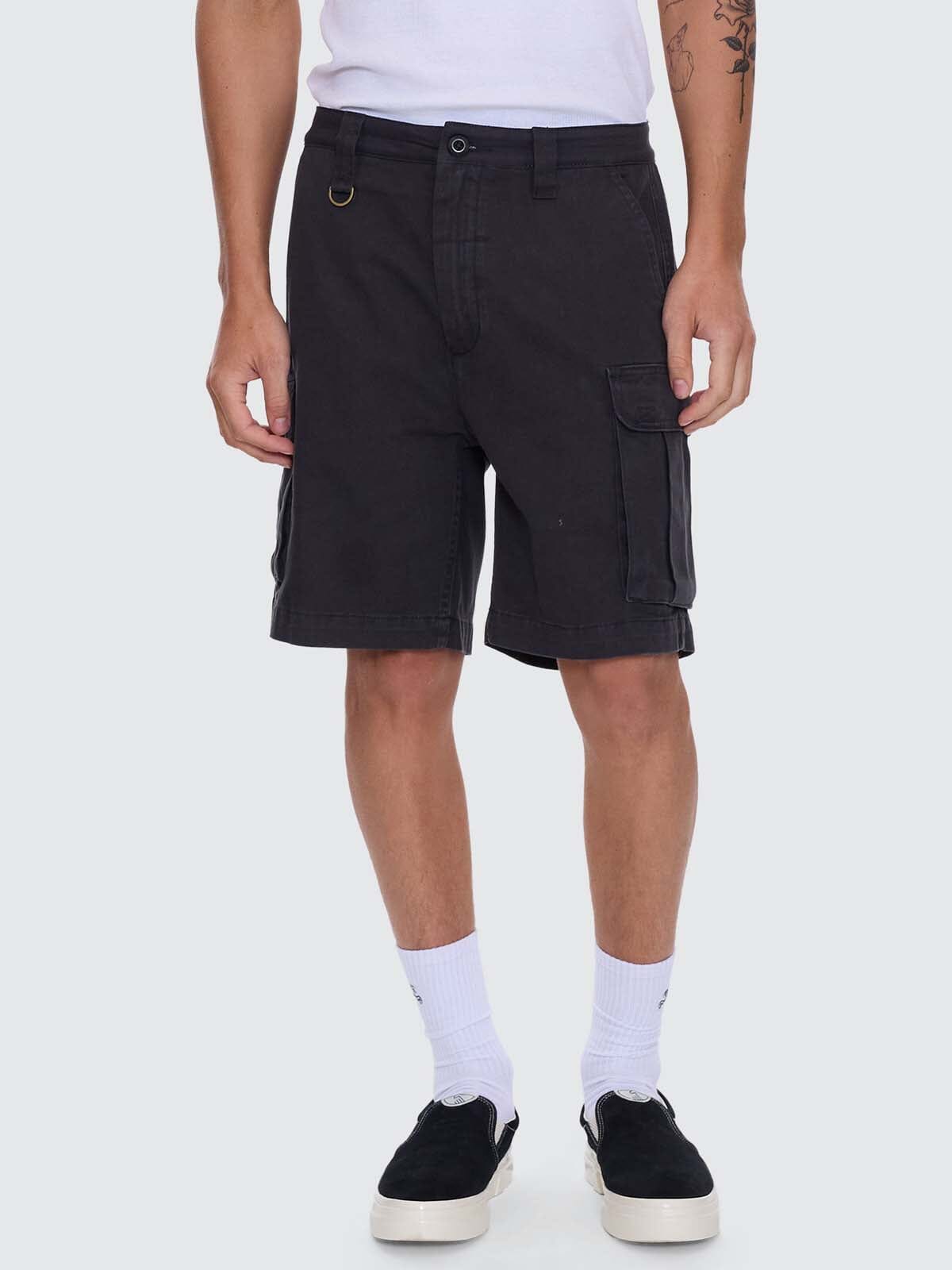 Slacker Union Relaxed Cargo Short - Dark Charcoal 28