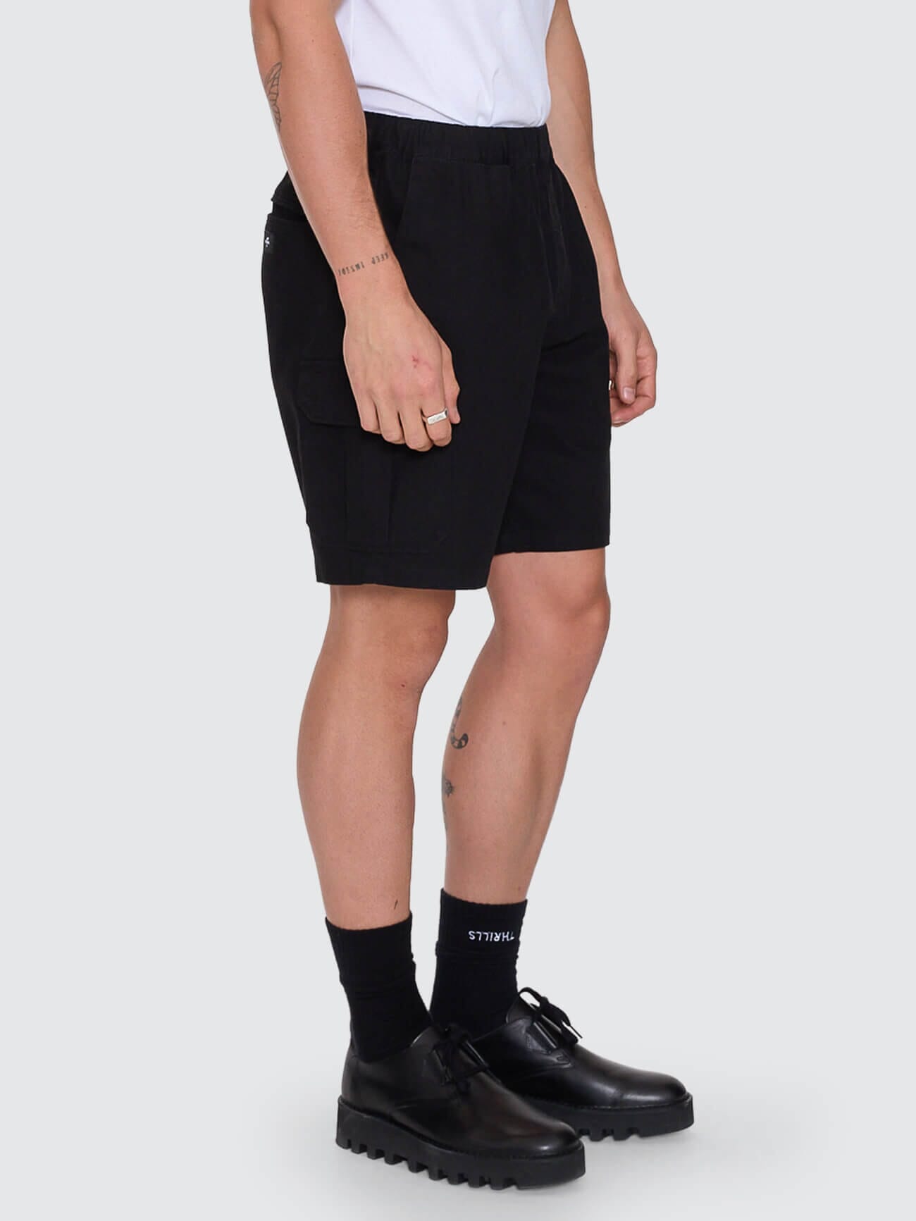 Bueno Elastic Cargo Short - Black 26