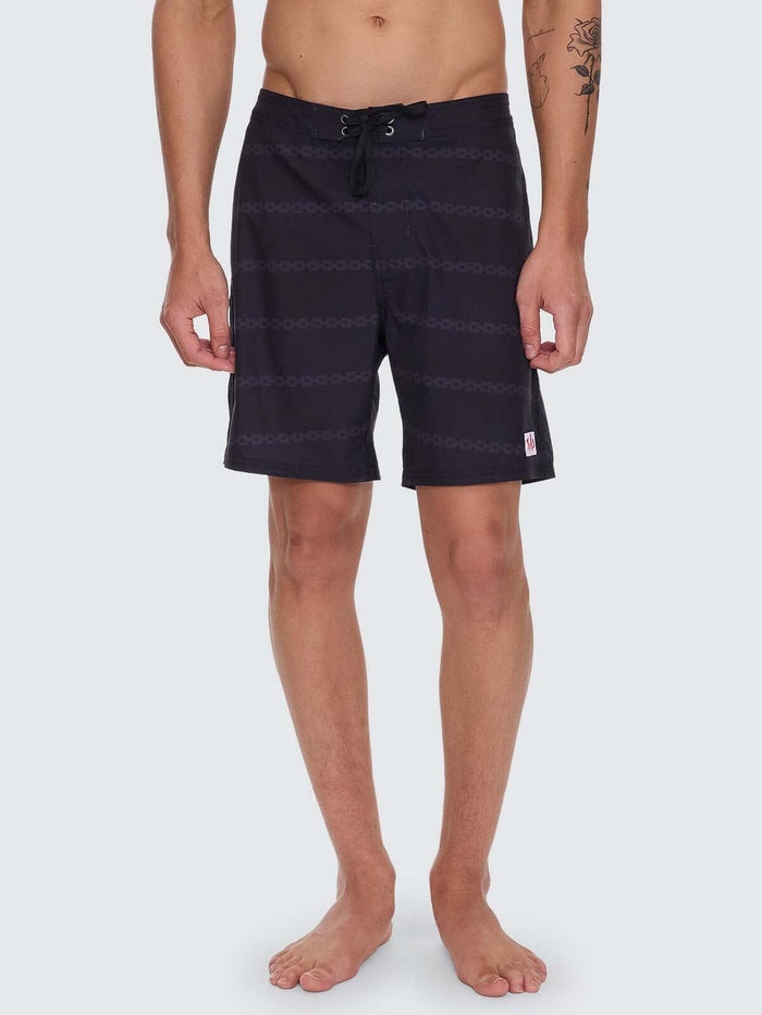 Once Bitten Twice Shy Boardshort - Black 28