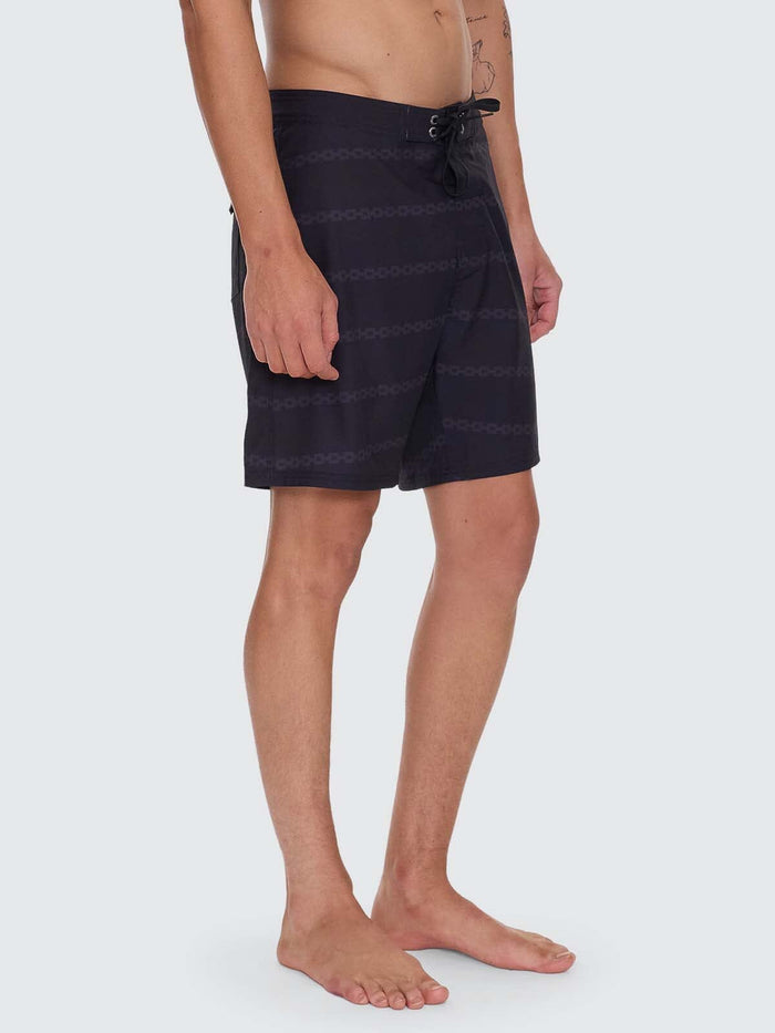 Once Bitten Twice Shy Boardshort - Black 28
