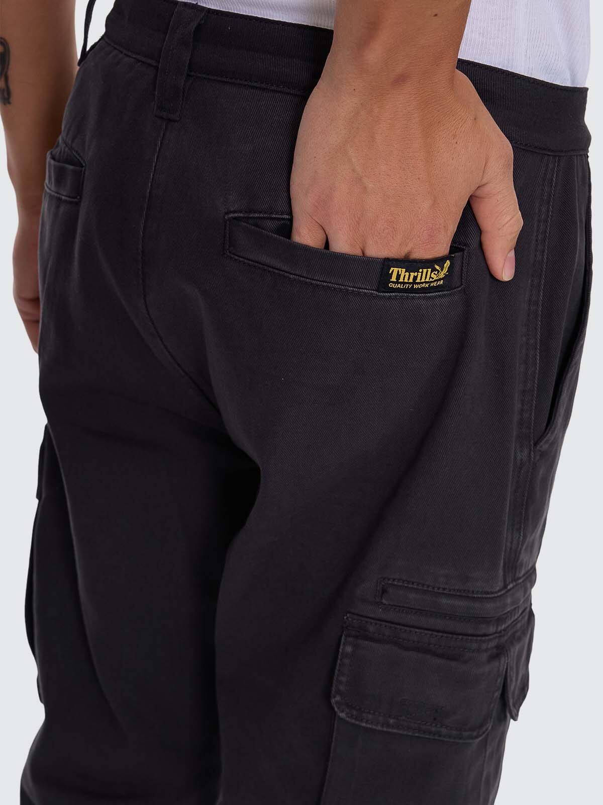 Slacker Union Relaxed Cargo Pant - Dark Charcoal 28