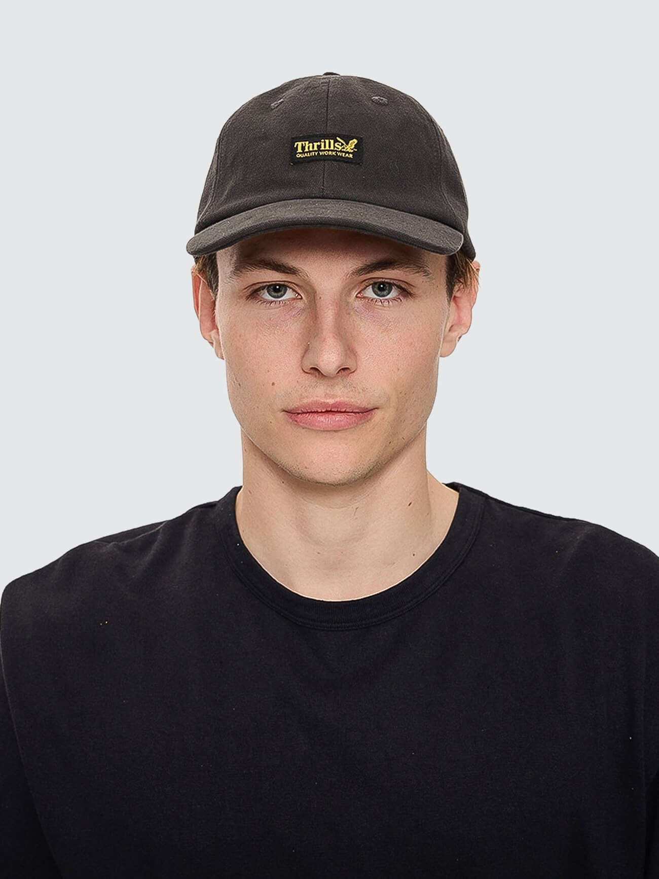 Thrills Union 6 Panel Cap - Dark Charcoal