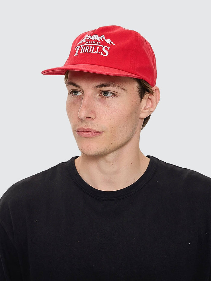 Touch The Sky 5 Panel Cap - Racing Red