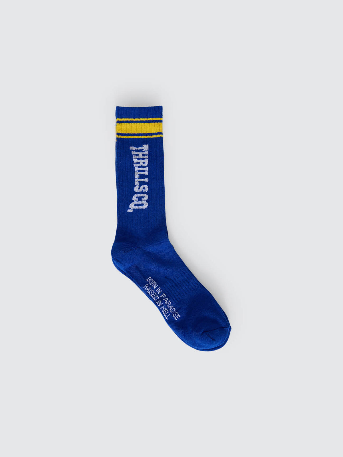 Measured Force 3 Pack Sock - Black - White - Lapis Blue One Size