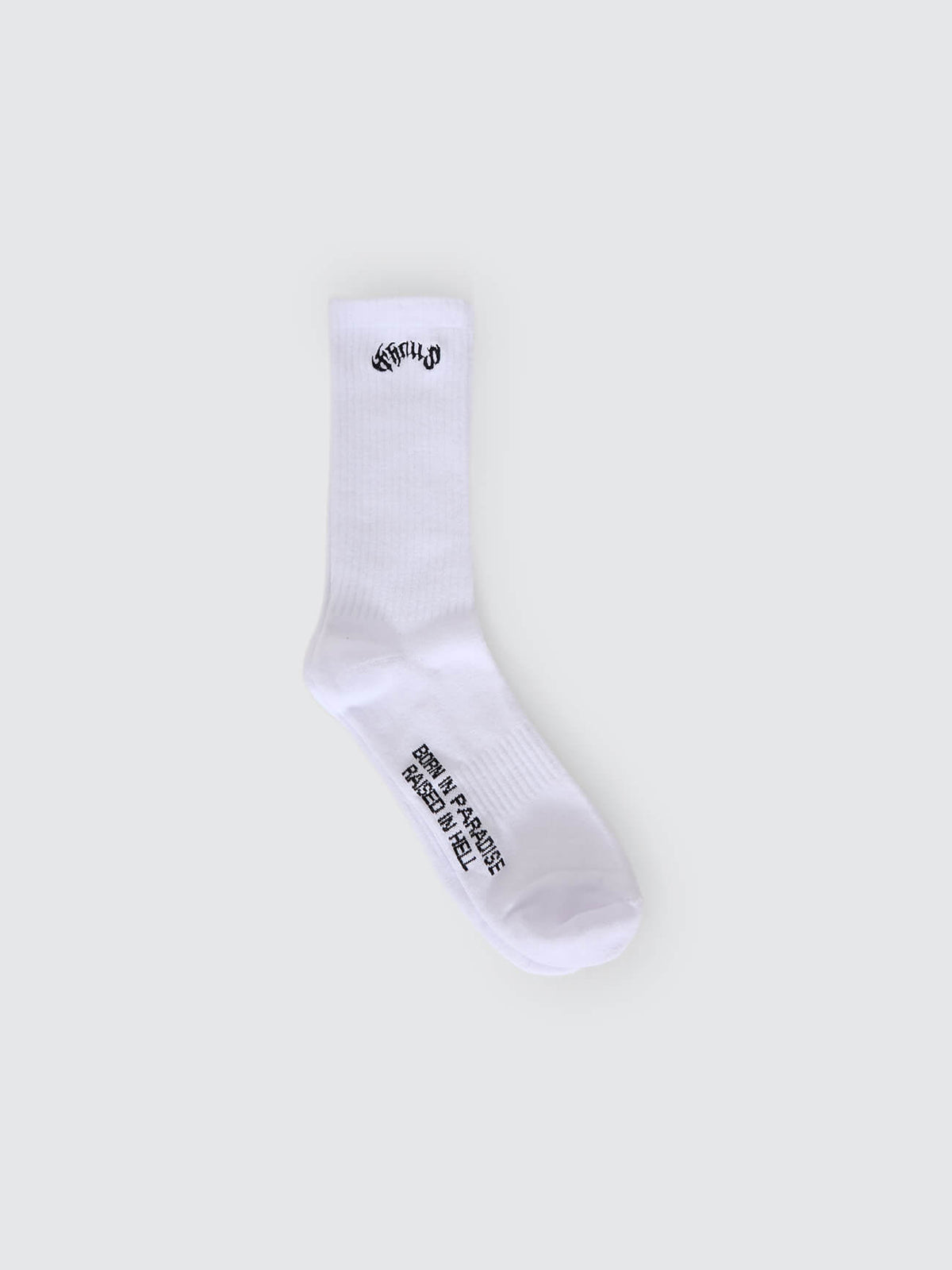 Staggered 3 Pack Sock - Poinciana - White - Black One Size