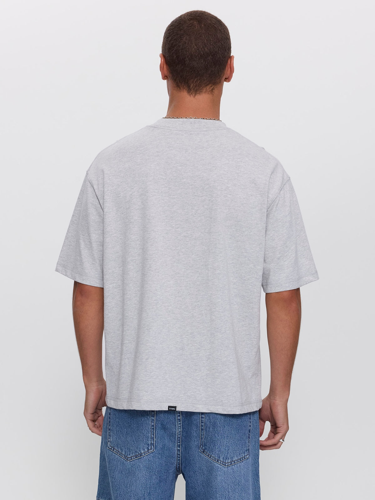 Primitive Thrills Box Crop Tee - Snow Marle XS