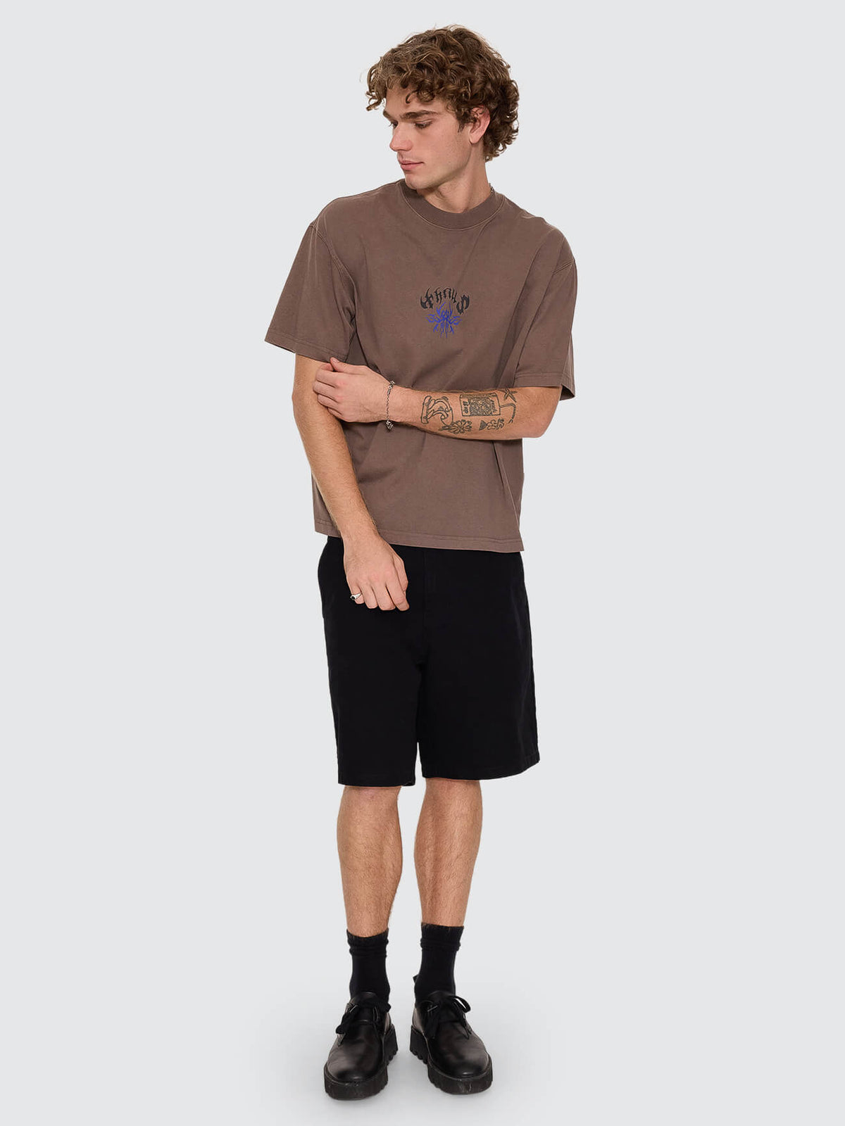 Staggered Box Crop Tee - Falcon XS