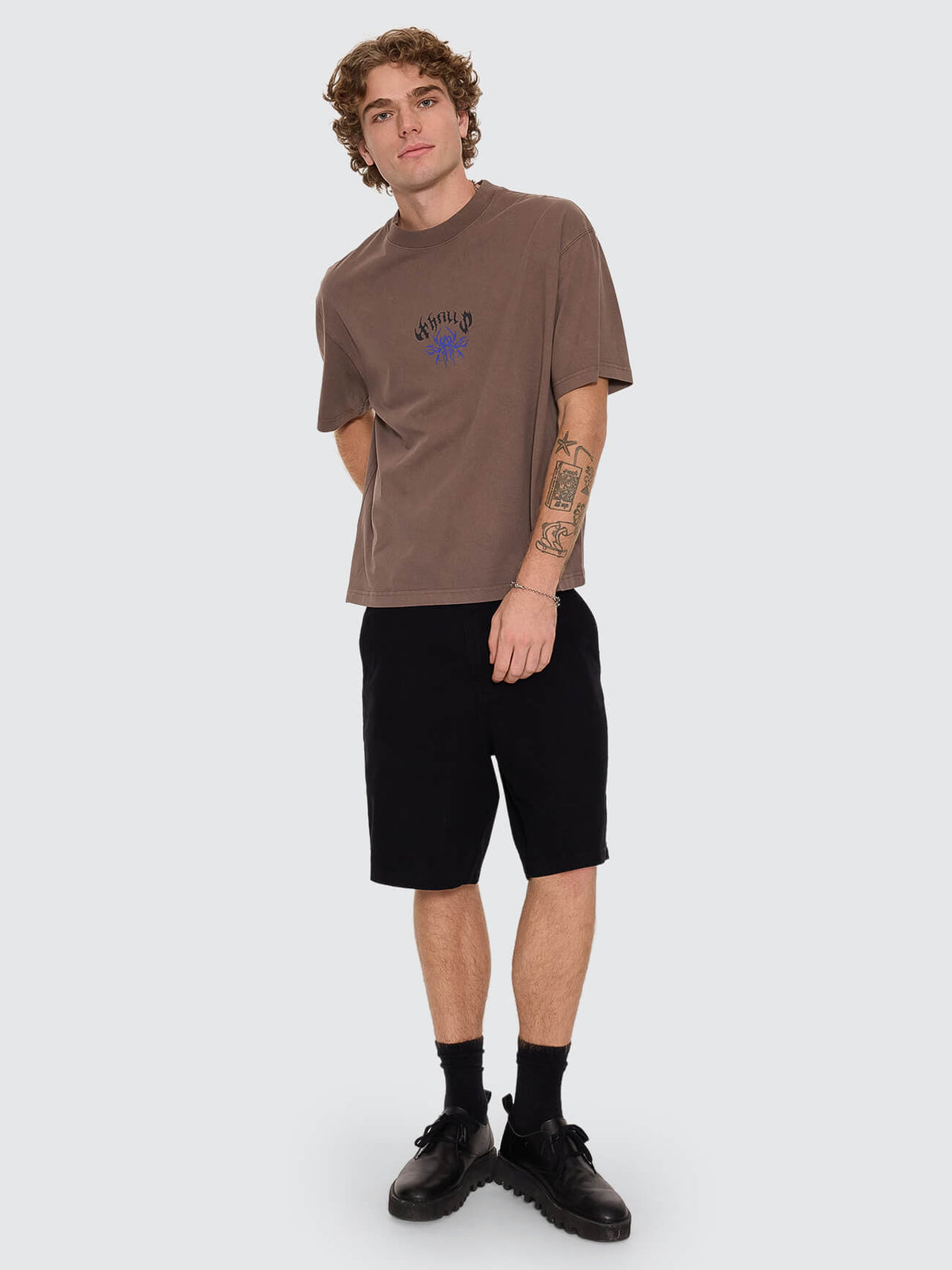 Staggered Box Crop Tee - Falcon XS