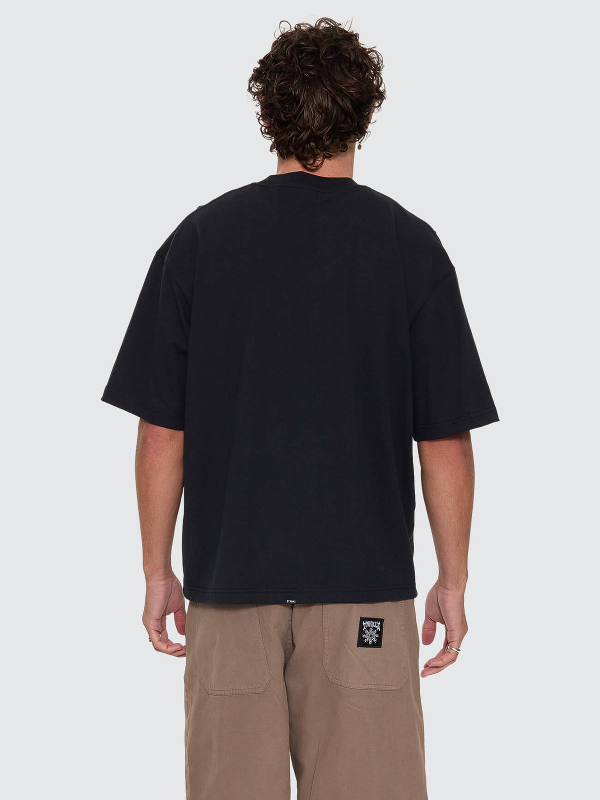Heater Box Crop Tee - Washed Black XS