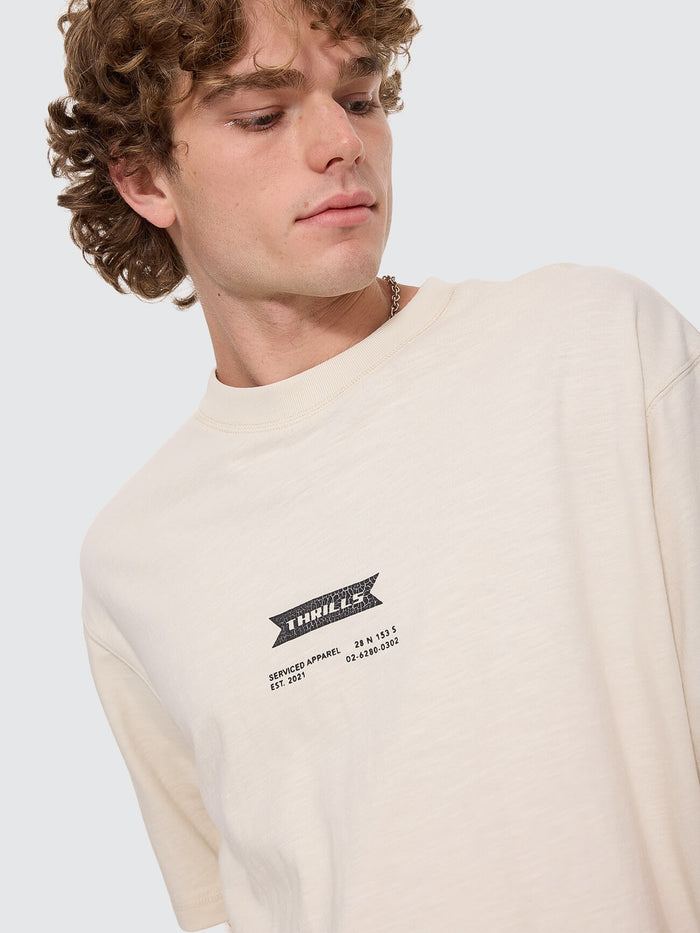Serviced Box Crop Tee - Heritage White XS
