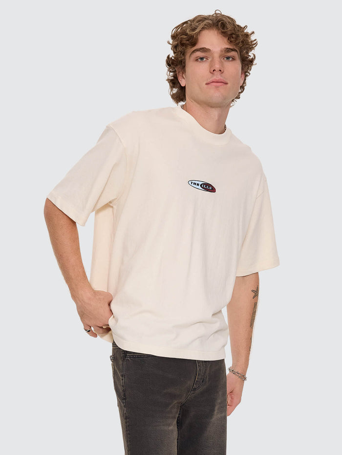 Mad Dogs Embro Box Crop Tee - Unbleached XS