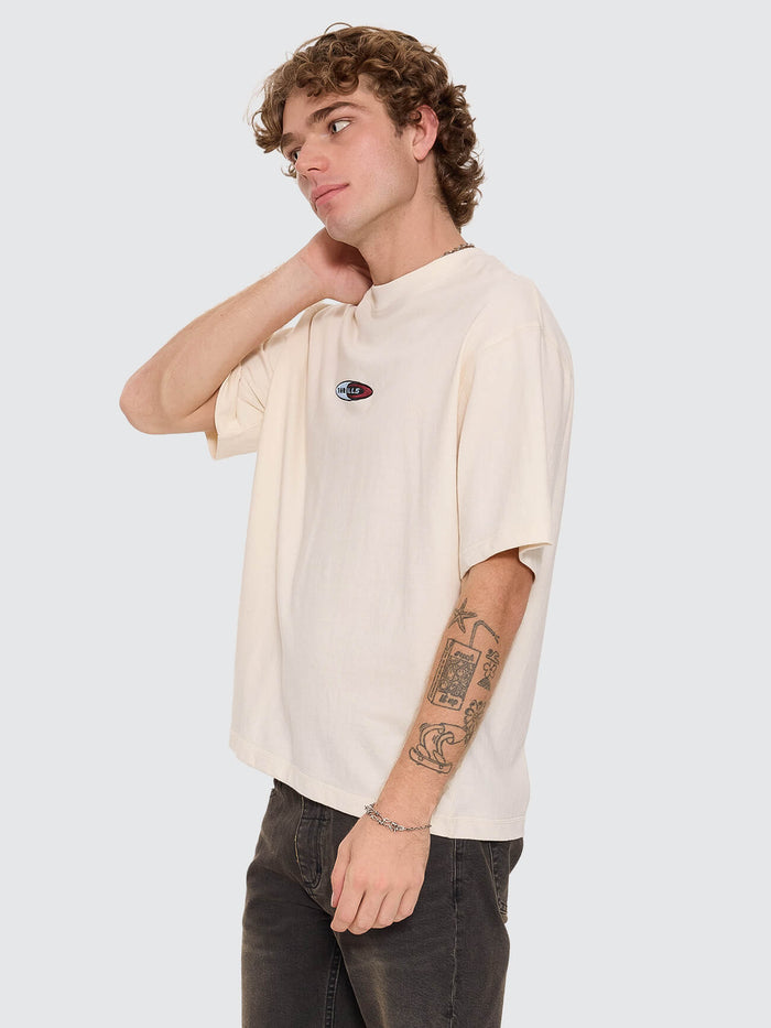 Mad Dogs Embro Box Crop Tee - Unbleached XS
