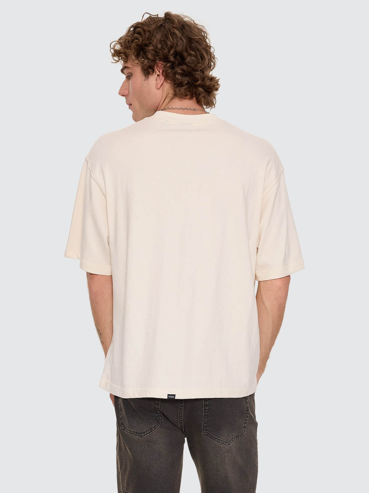 Mad Dogs Embro Box Crop Tee - Unbleached XS