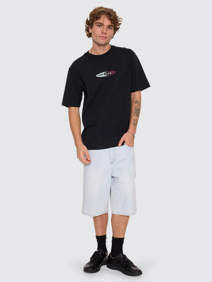 Mad Dogs Oversize Fit Tee - Washed Black XS