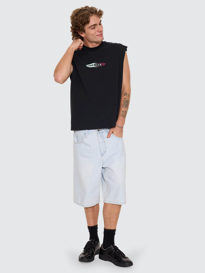Mad Dogs Merch Fit Muscle Tee - Washed Black XS
