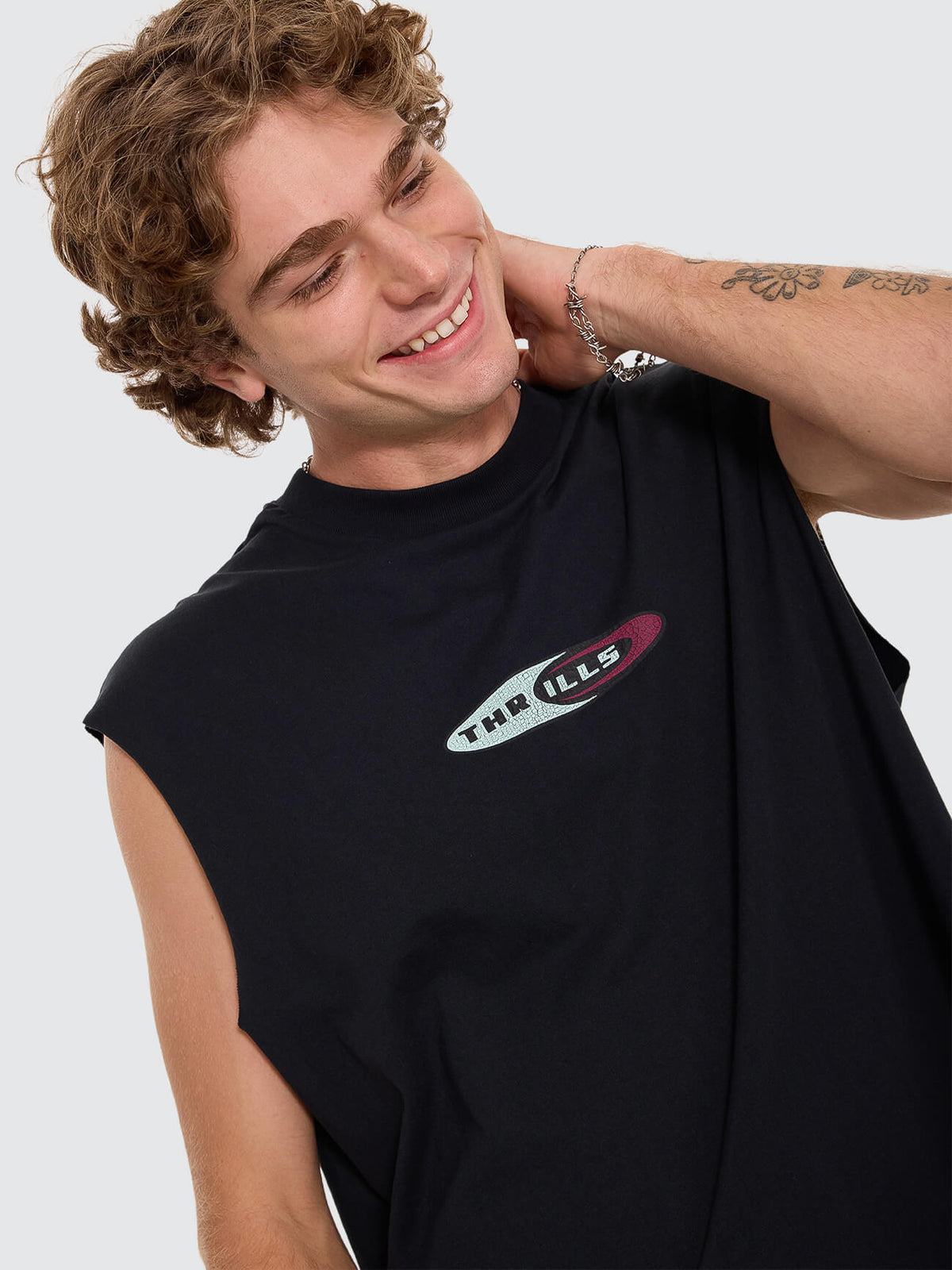 Mad Dogs Merch Fit Muscle Tee - Washed Black XS