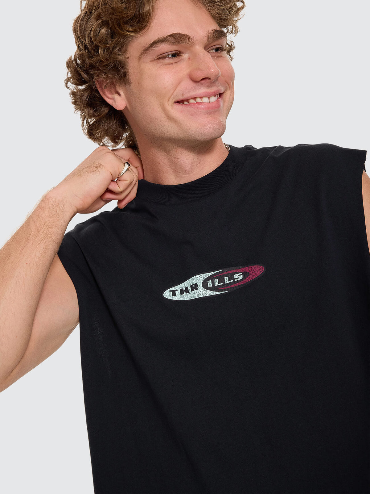 Mad Dogs Merch Fit Muscle Tee - Washed Black XS