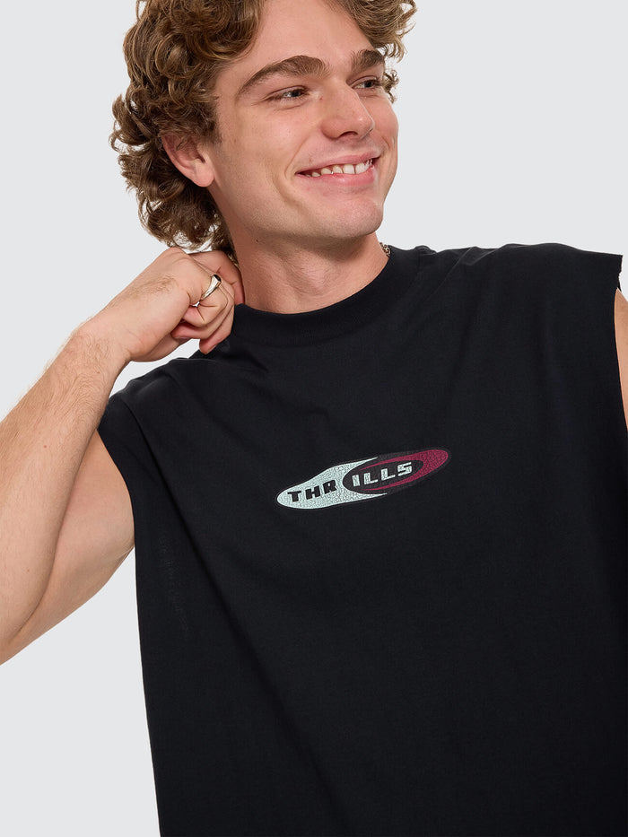 Mad Dogs Merch Fit Muscle Tee - Washed Black XS