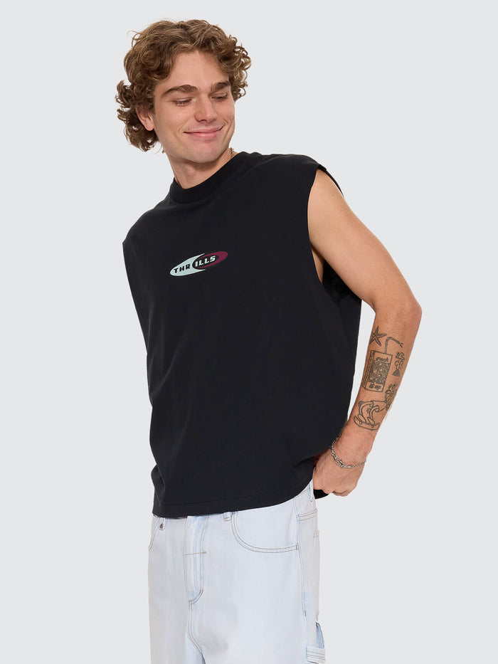 Mad Dogs Merch Fit Muscle Tee - Washed Black XS