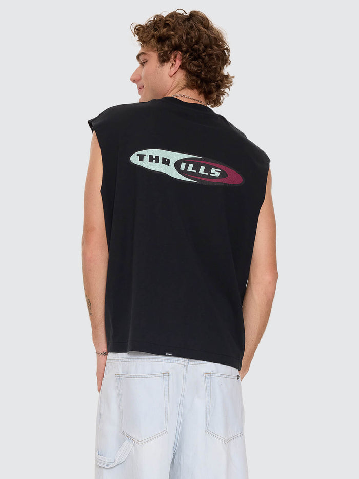 Mad Dogs Merch Fit Muscle Tee - Washed Black XS