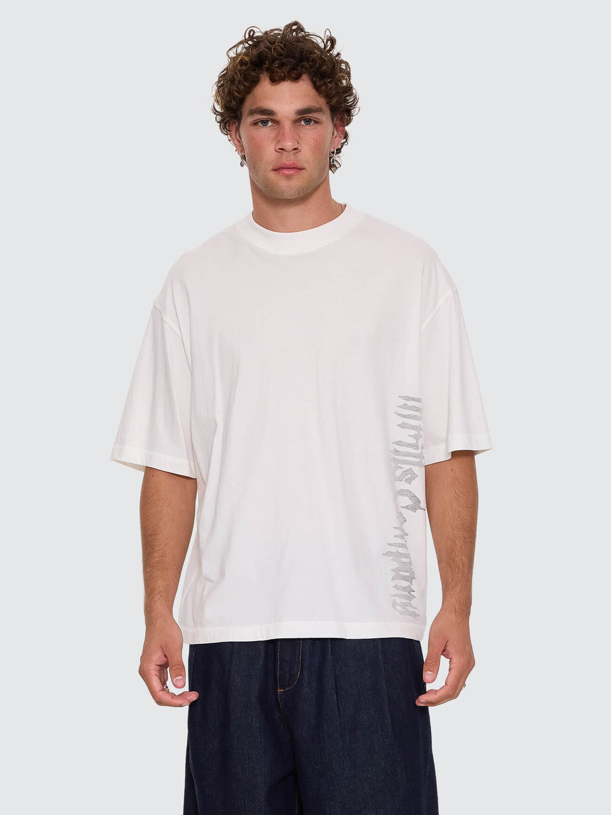 Ghost Runner Box Crop Tee - Dirty White XS