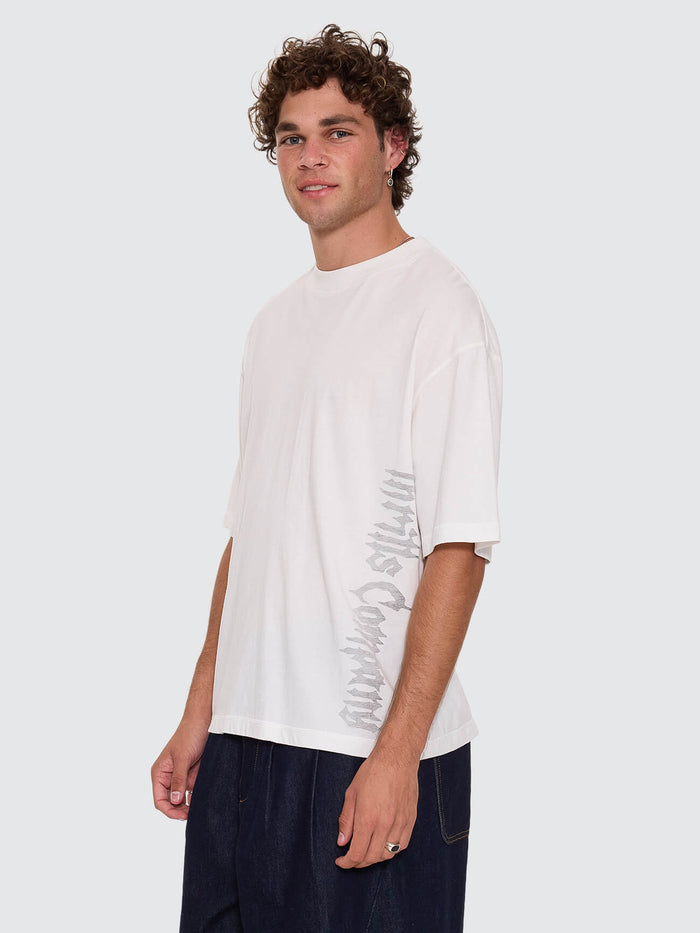 Ghost Runner Box Crop Tee - Dirty White XS