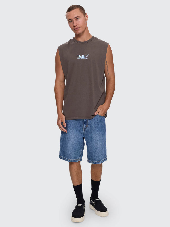 Thrills Workwear Embro Merch Fit Muscle Tee - Bungee Cord XS