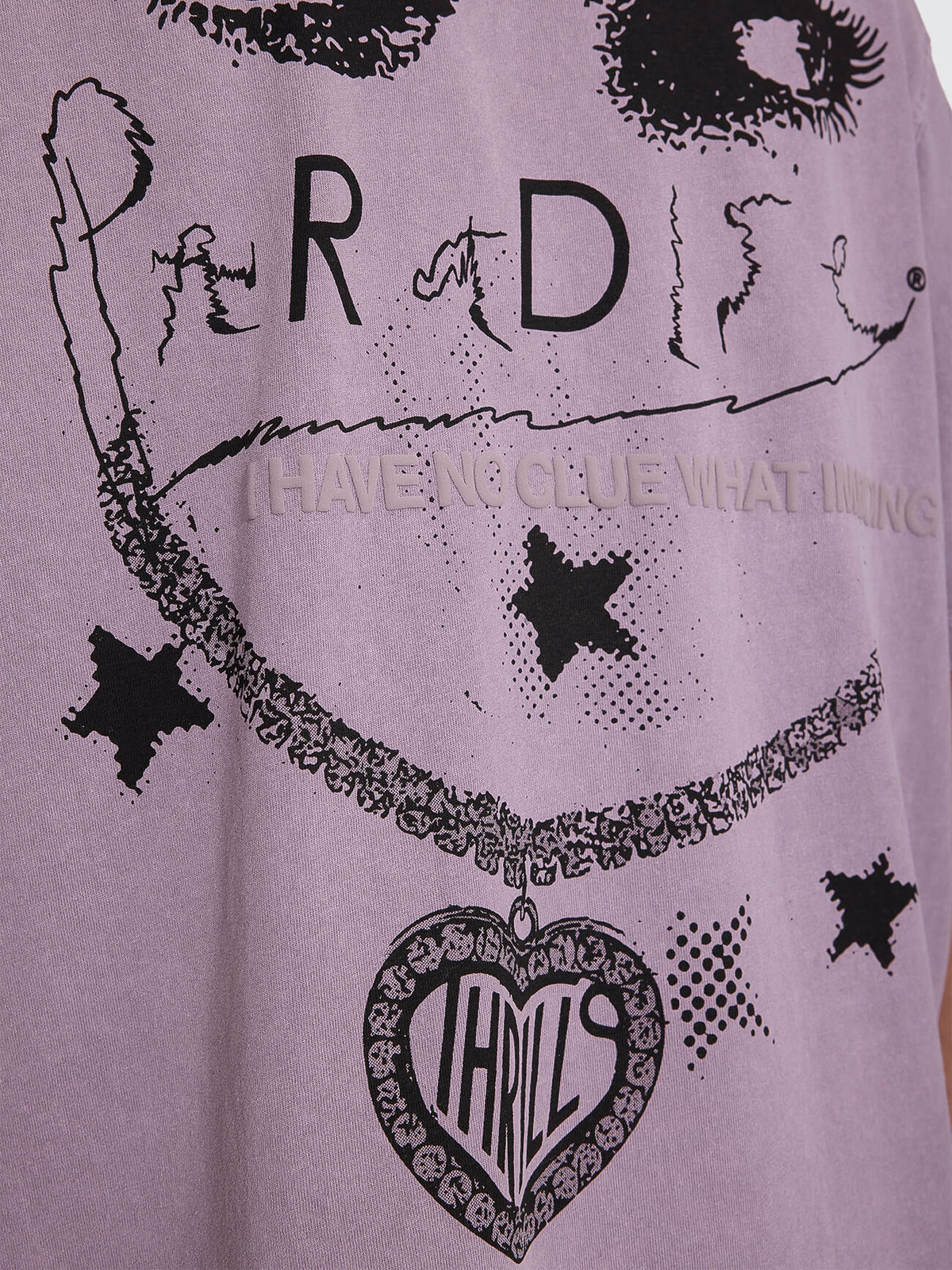 No Clue Box Crop Tee - Nirvana XS