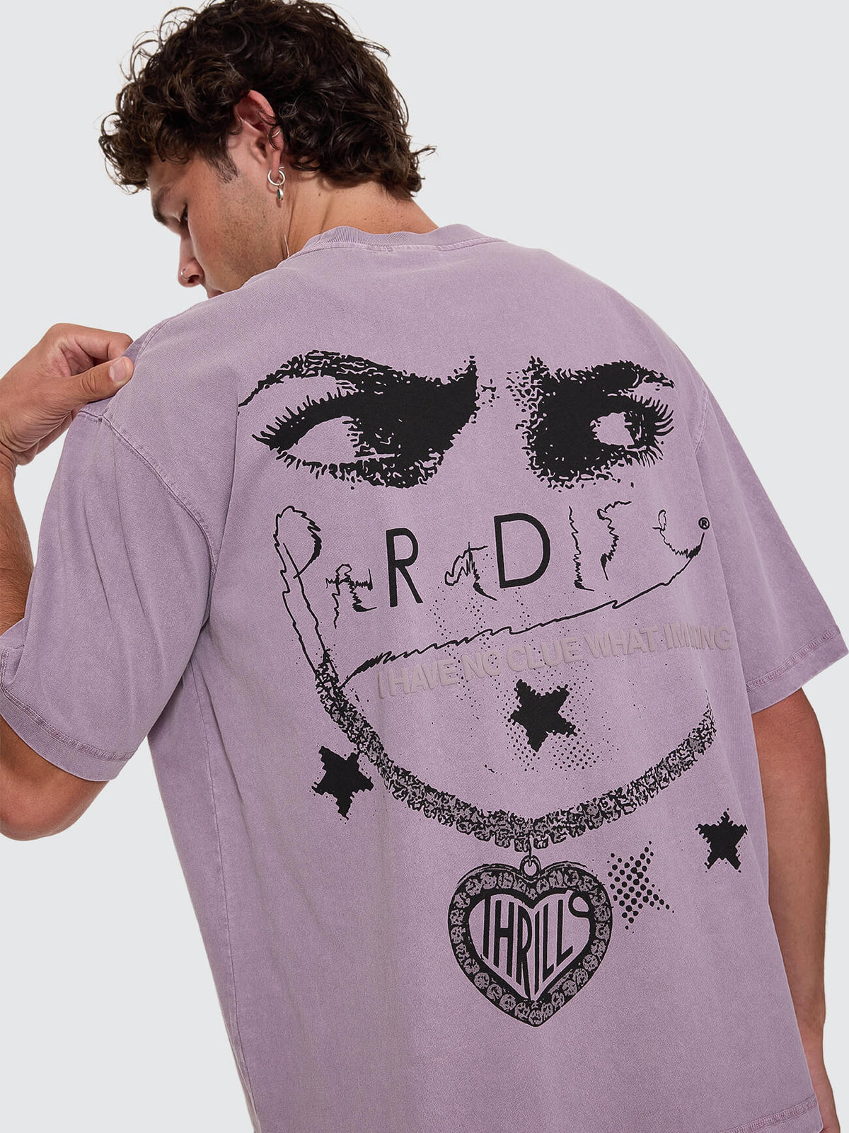 No Clue Box Crop Tee - Nirvana XS