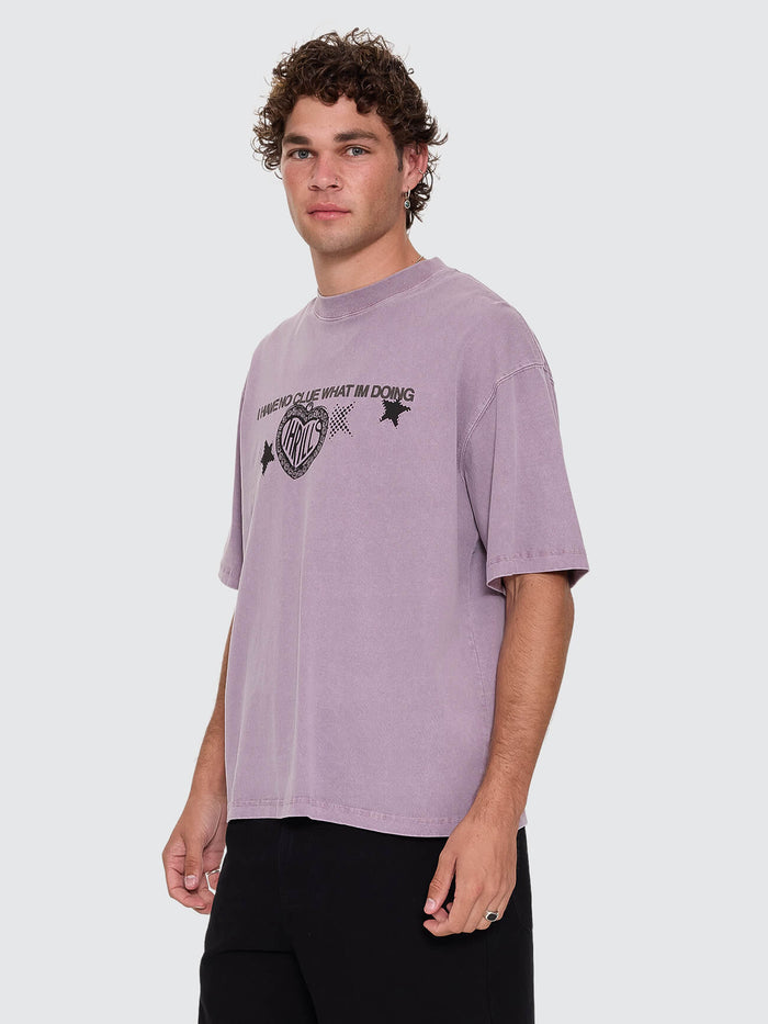 No Clue Box Crop Tee - Nirvana XS