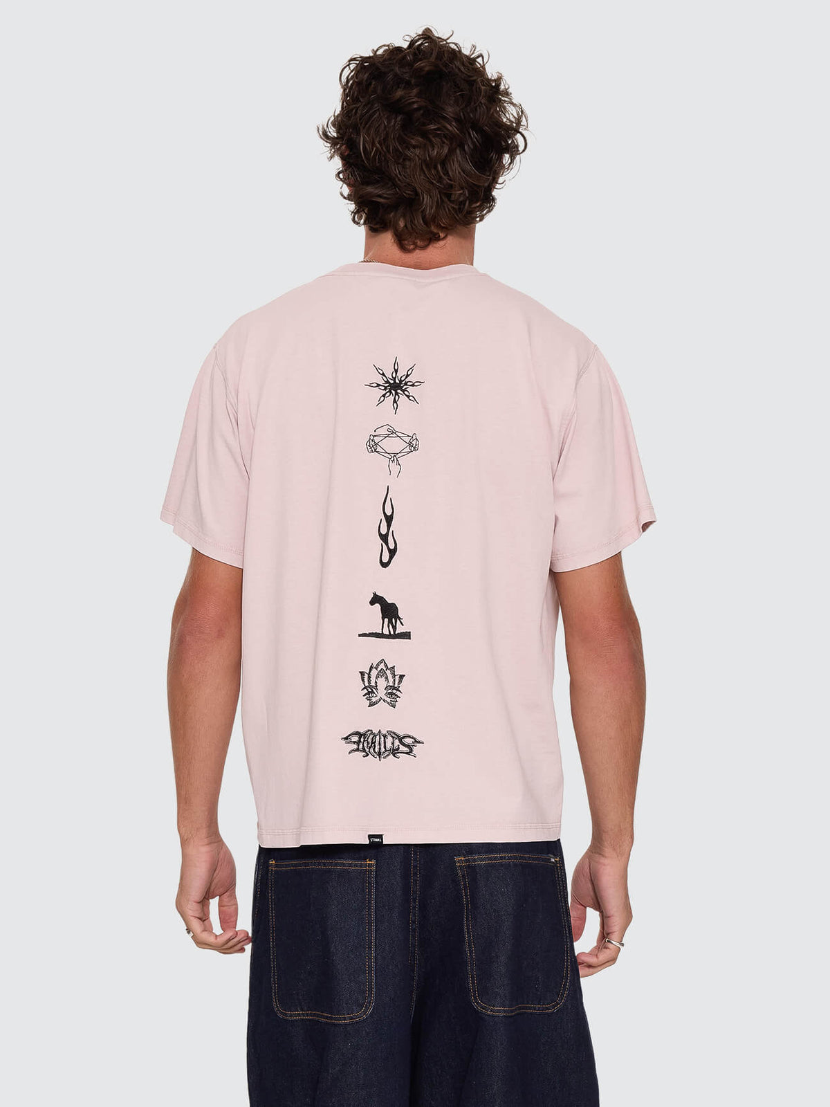 Mind Over Matter Merch Fit Cropped Tee - Blush XS