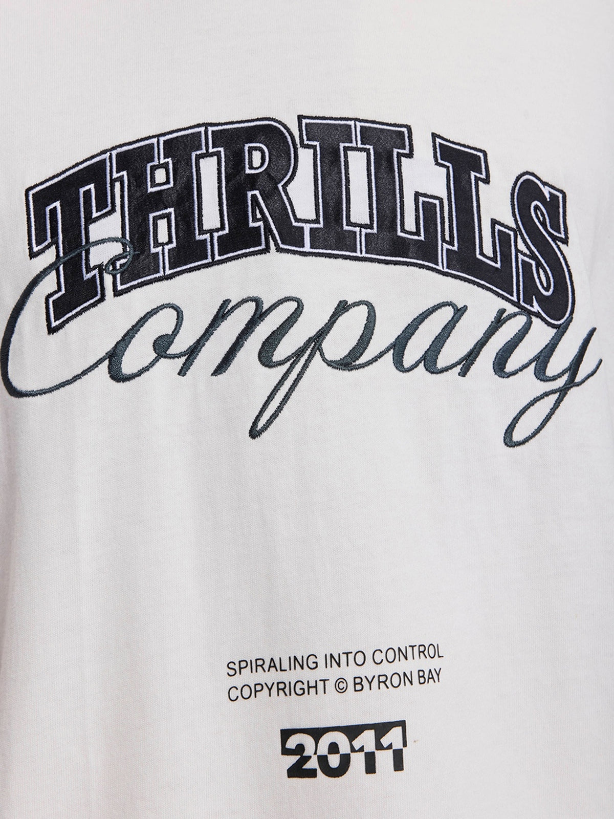 Spiraling Box Crop Tee - Dirty White XS
