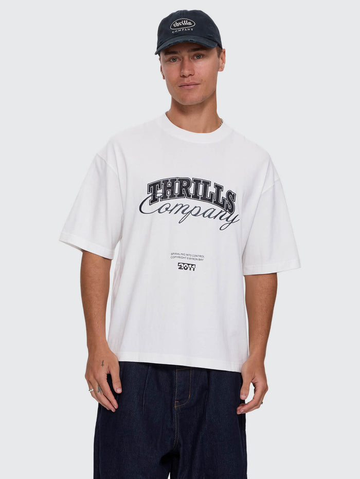 Spiraling Box Crop Tee - Dirty White XS