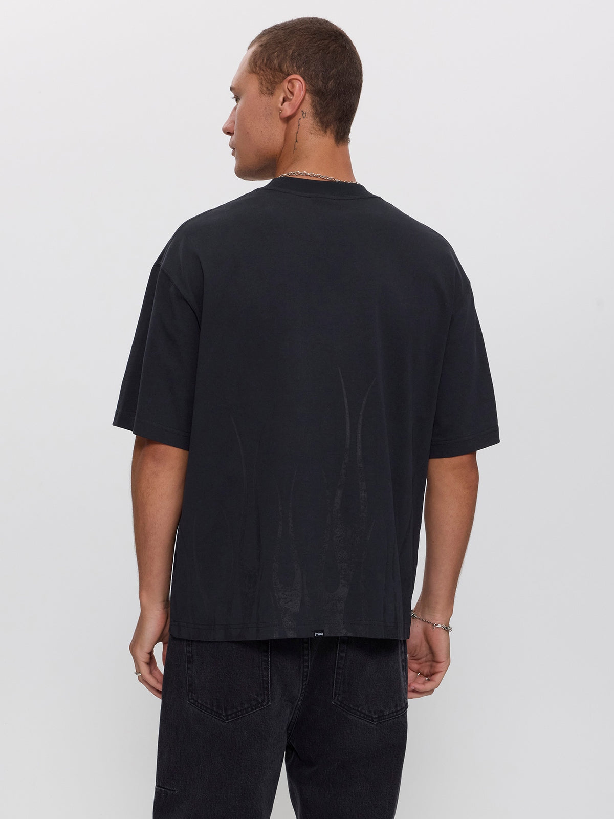 Matter of Flame Box Crop Tee - Faded Black XS