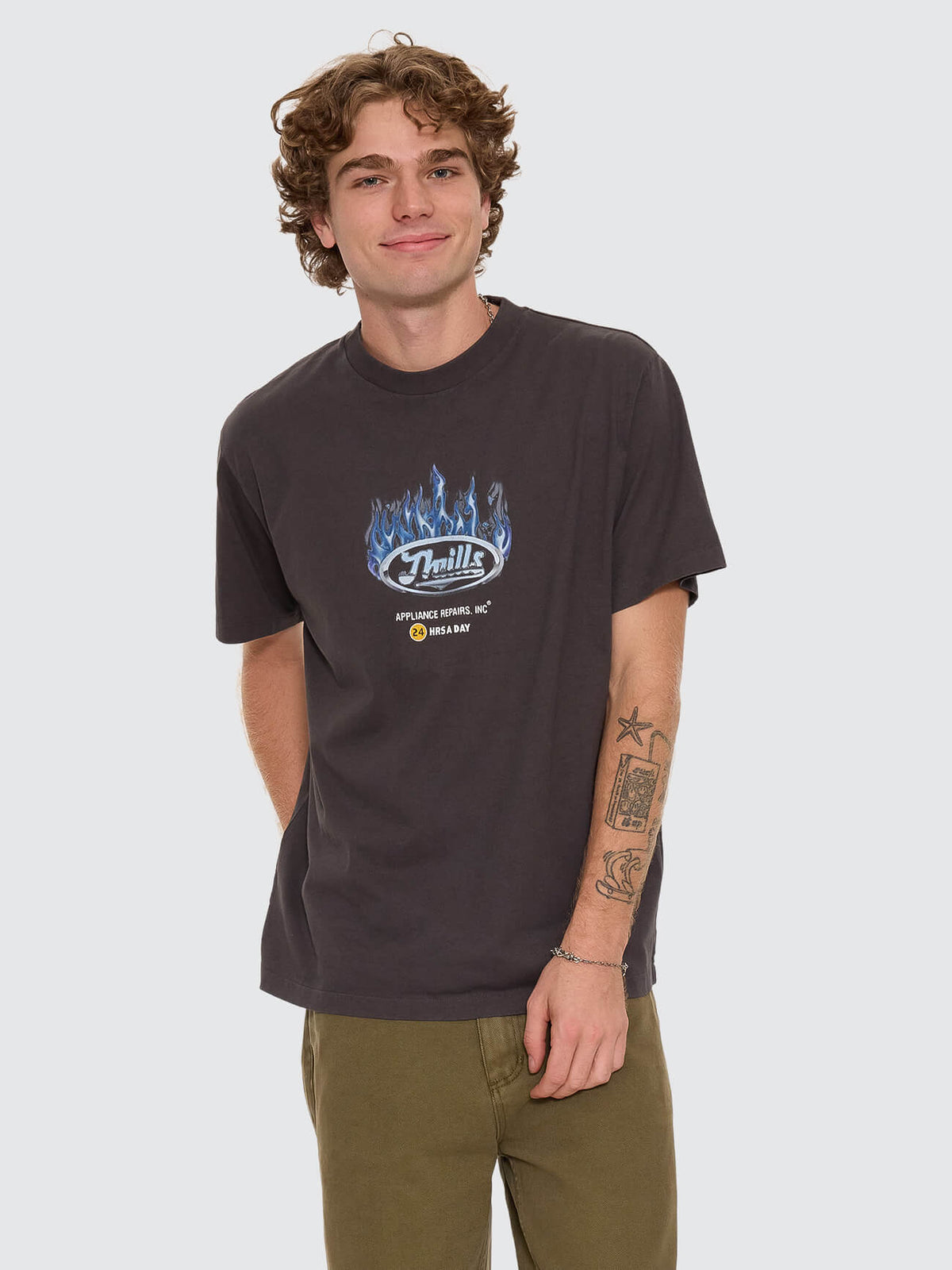 Drop Outs Merch Fit Tee - Dark Merch Black XS