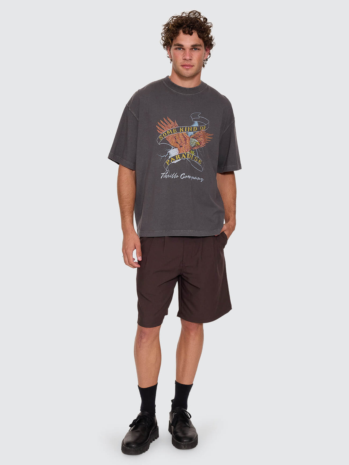 Banner Of Strength Box Crop Tee - Merch Black XS