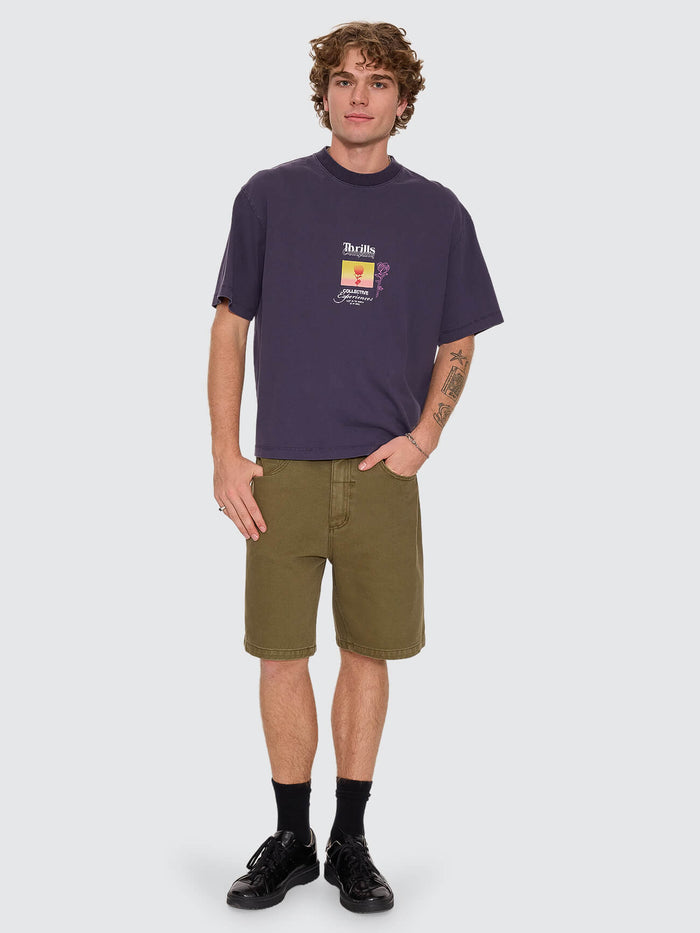Collective Experiences Box Crop Tee - Graphite XS