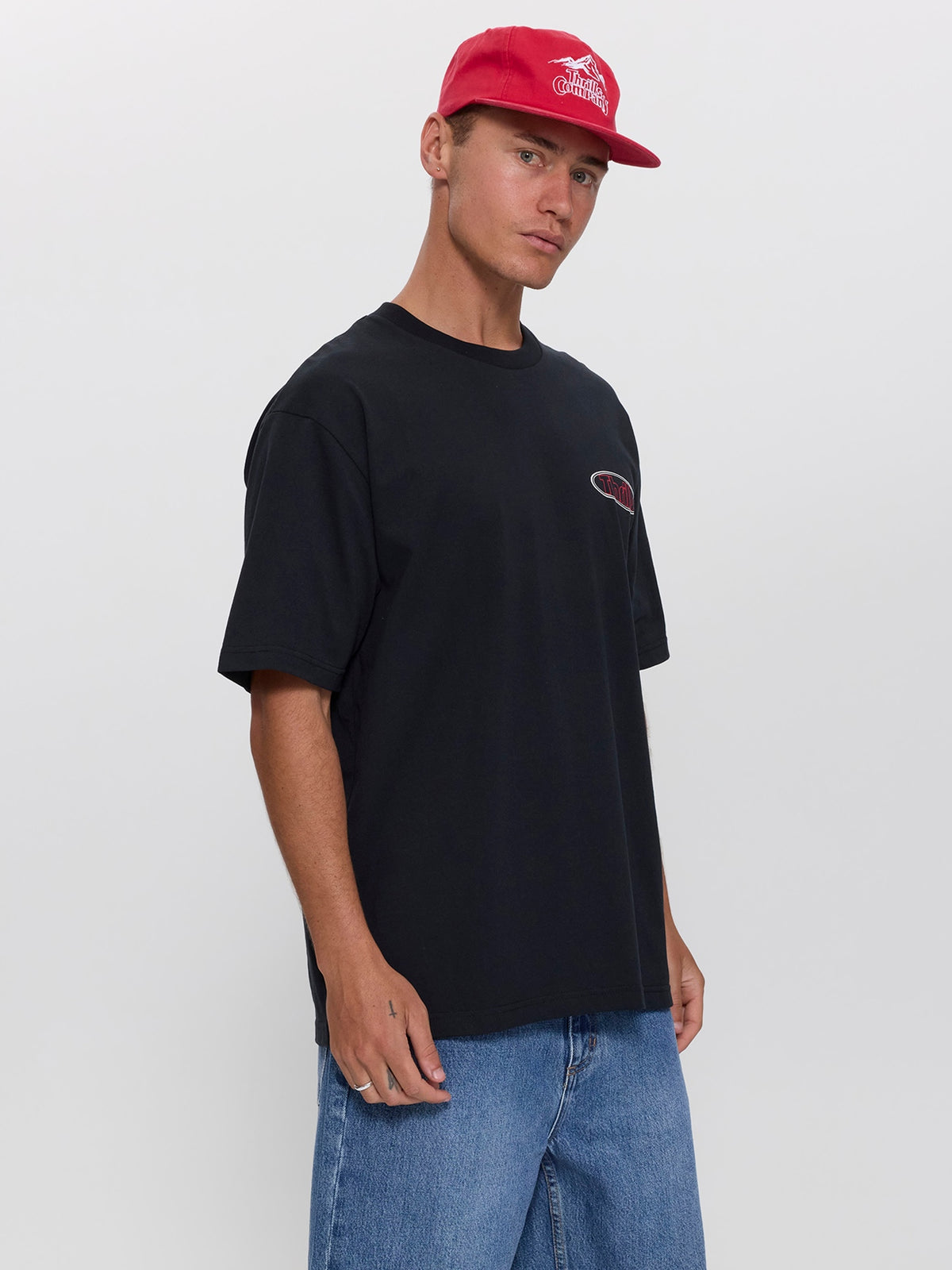 Val for the Win Oversize Fit Tee - Faded Black XS