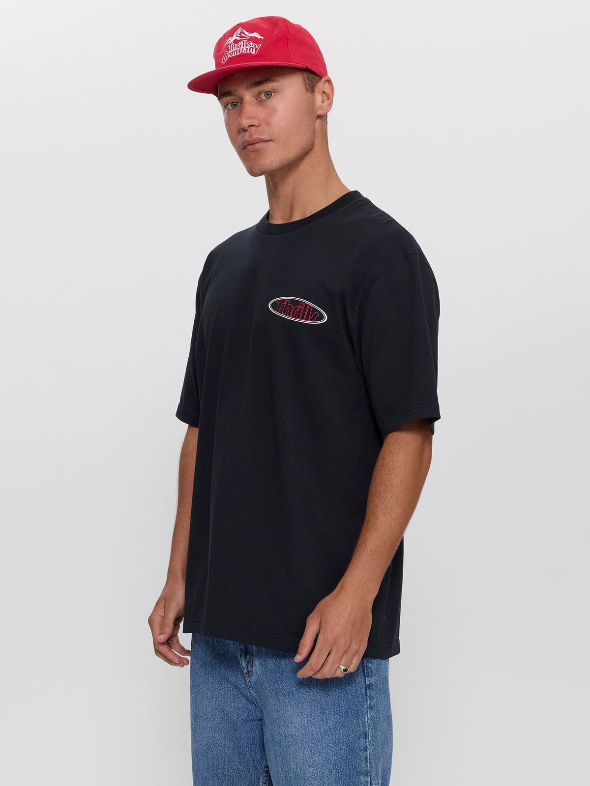 Val for the Win Oversize Fit Tee - Faded Black XS