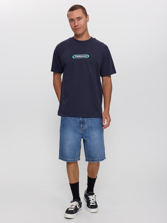 Built to Win Embro Merch Fit Tee - Indigo Marble XS