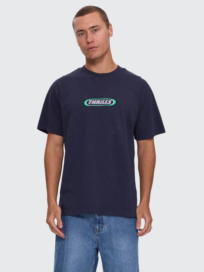 Built to Win Embro Merch Fit Tee - Indigo Marble XS