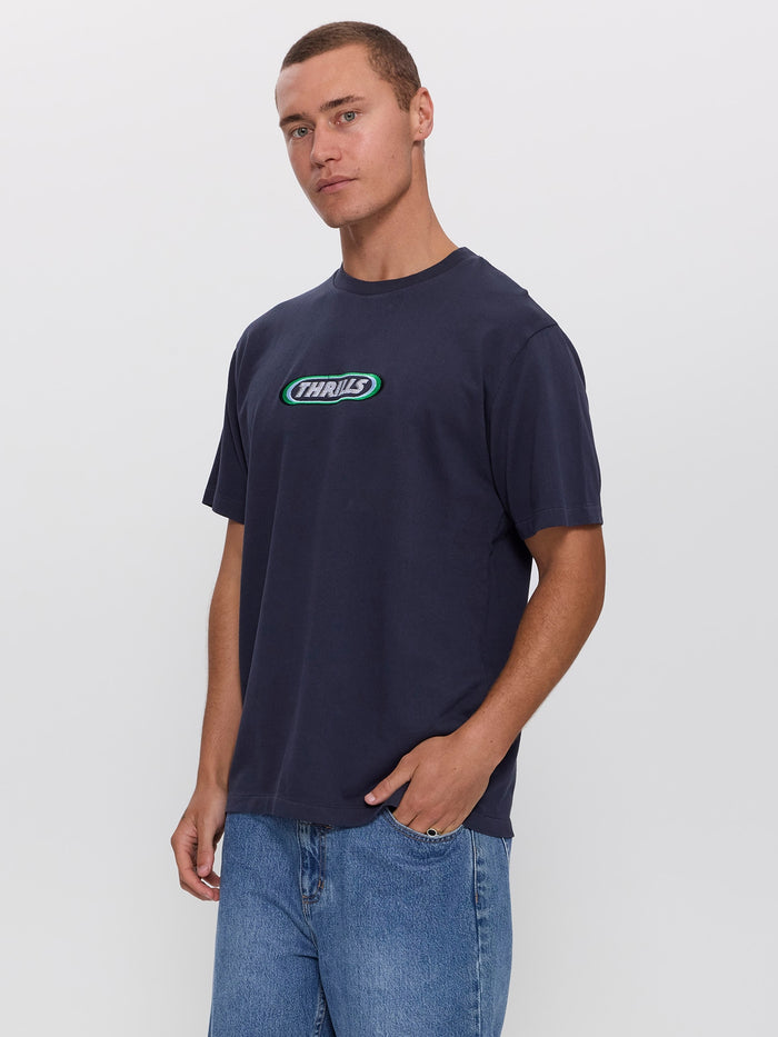 Built to Win Embro Merch Fit Tee - Indigo Marble XS