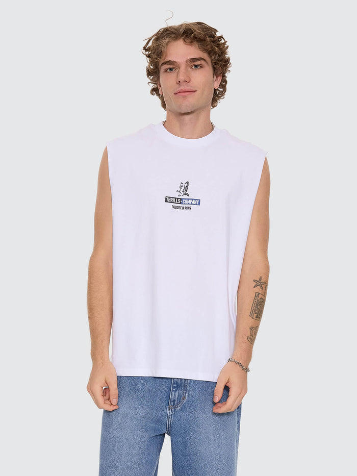 Val for the Win Merch Fit Muscle Tee - White XS