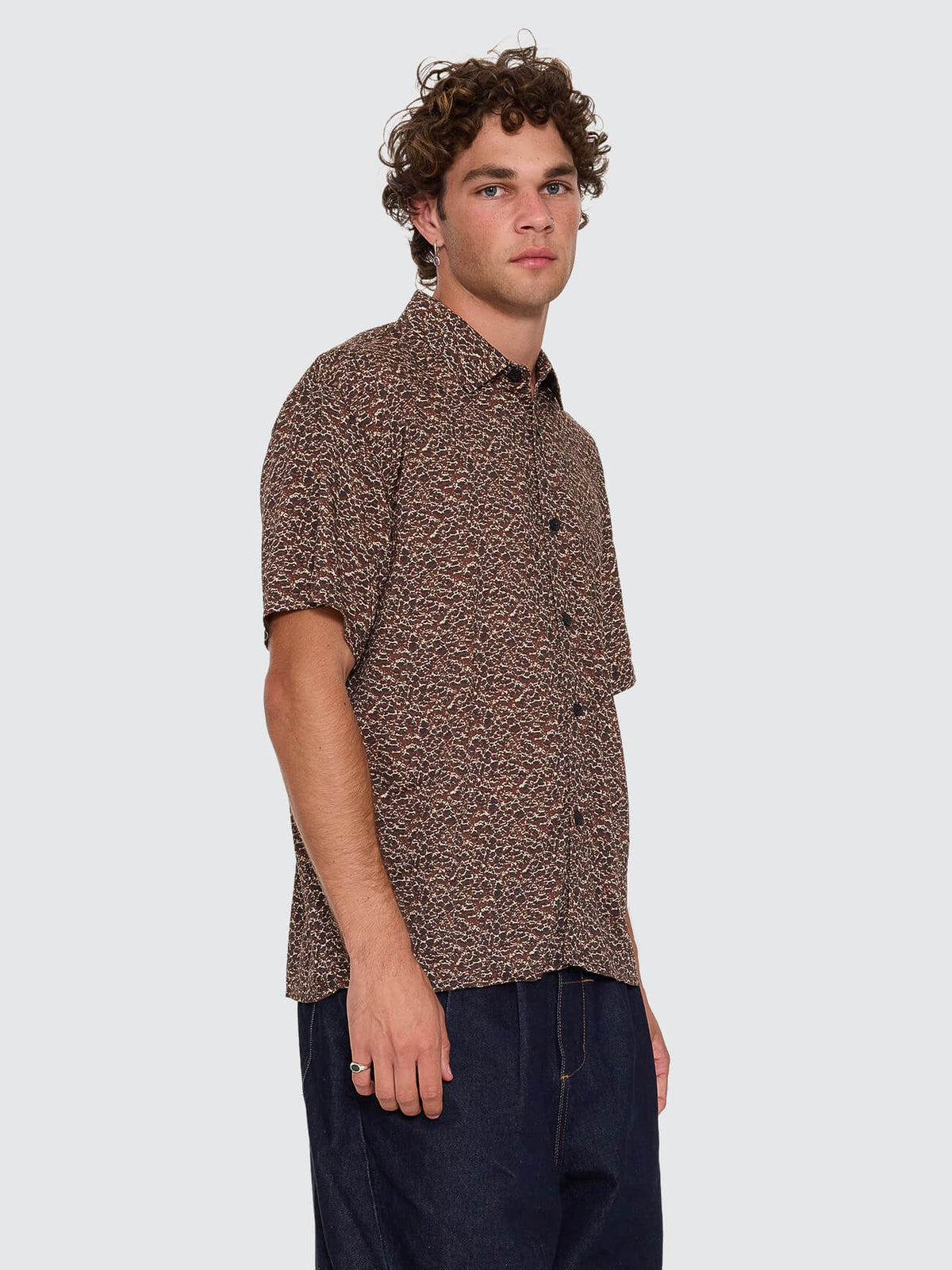 Heater Cropped Short Sleeve Shirt - Camomal XS