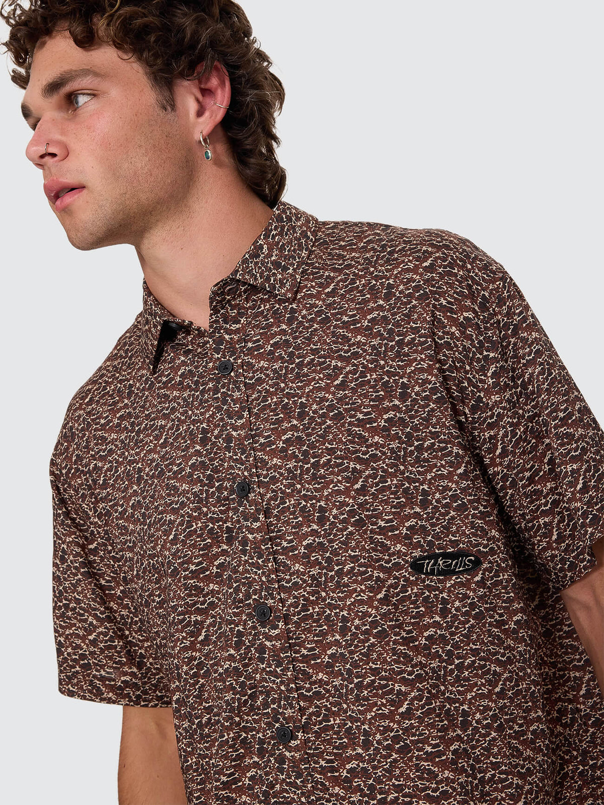 Heater Cropped Short Sleeve Shirt - Camomal XS