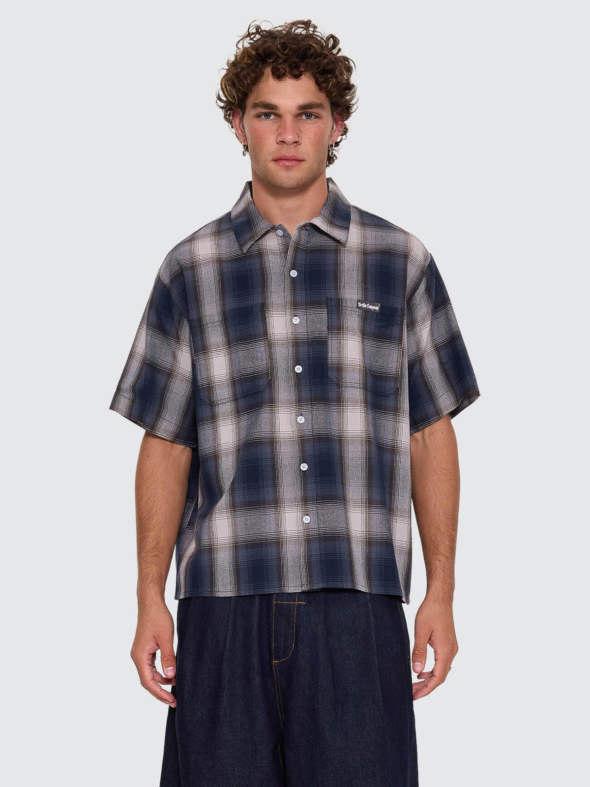 Shadow Runner Cropped Short Sleeve Shirt - Total Eclipse XS