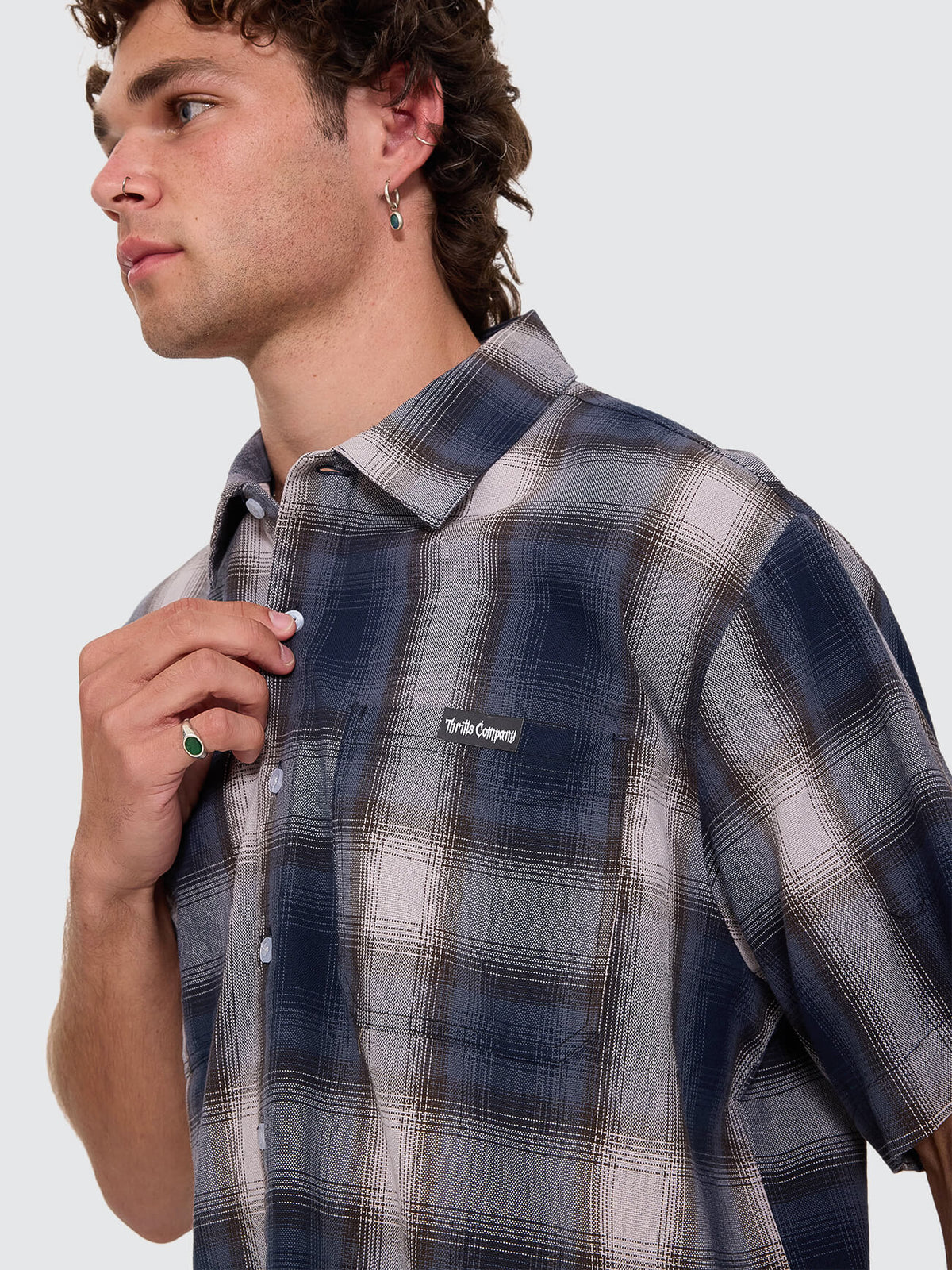 Shadow Runner Cropped Short Sleeve Shirt - Total Eclipse XS
