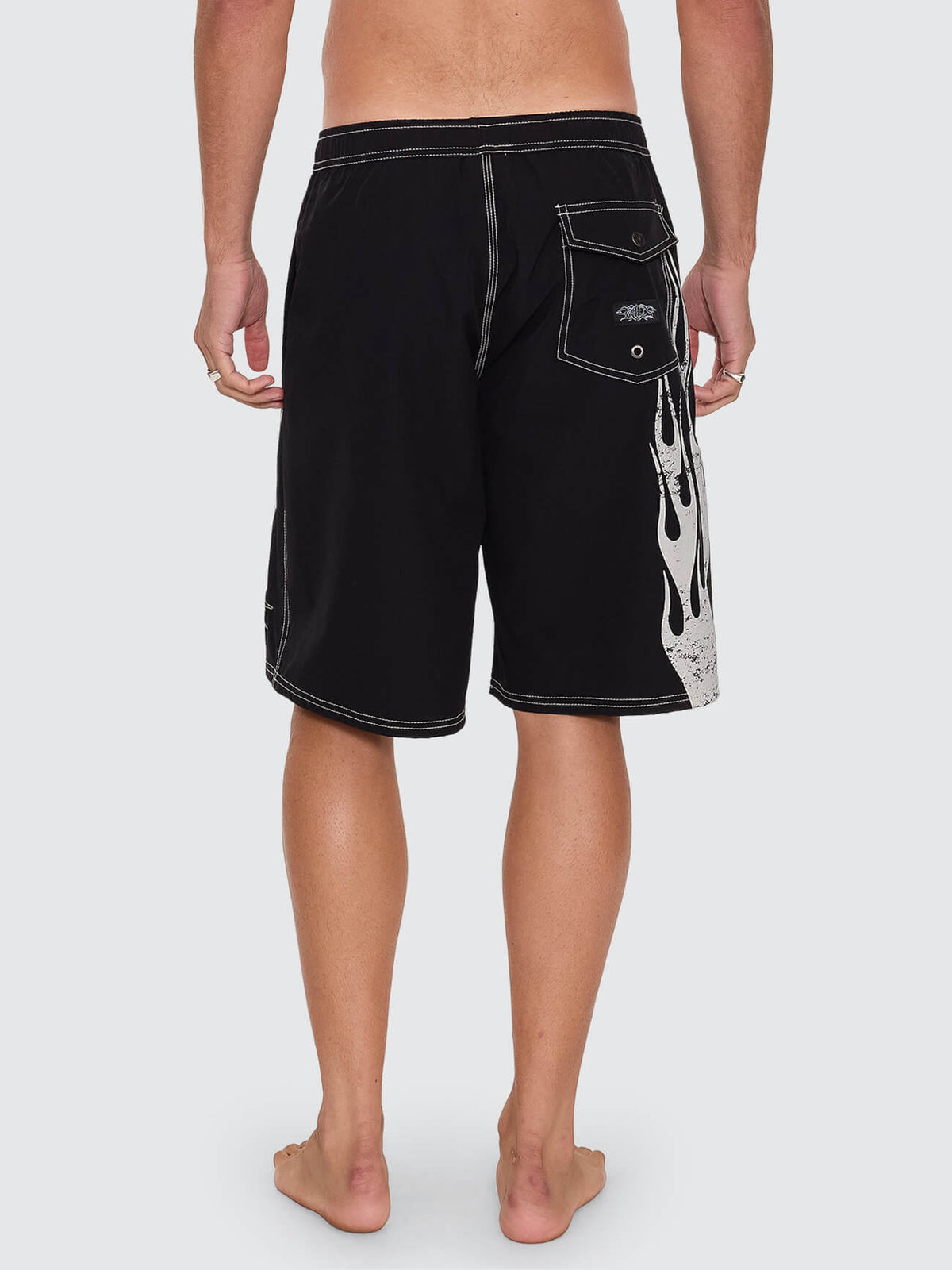 Mind Over Matter Elastic Boardshort - Black 26