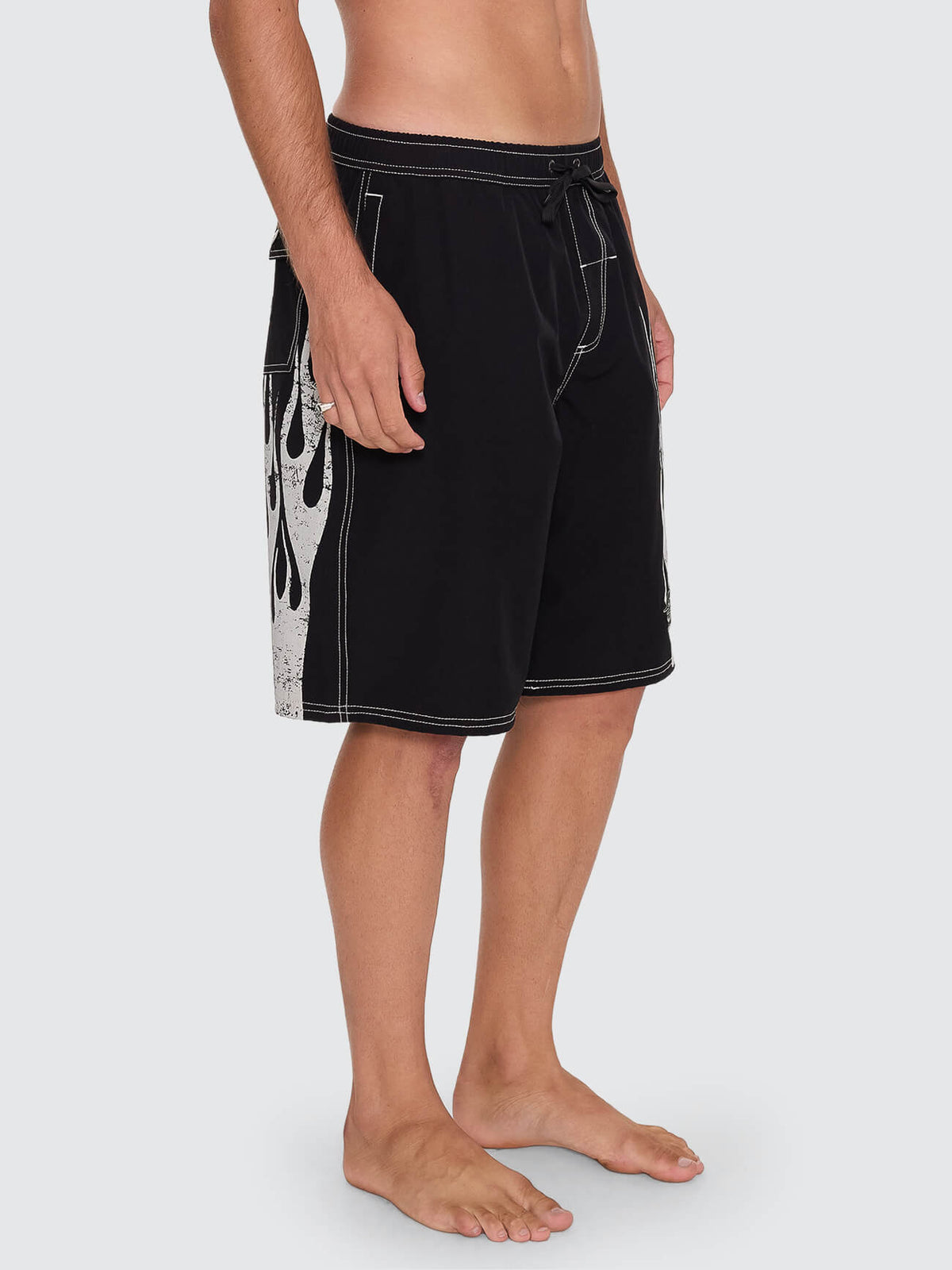 Mind Over Matter Elastic Boardshort - Black 26